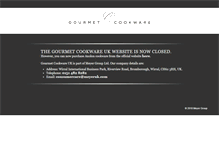 Tablet Screenshot of gourmetcookwareuk.com